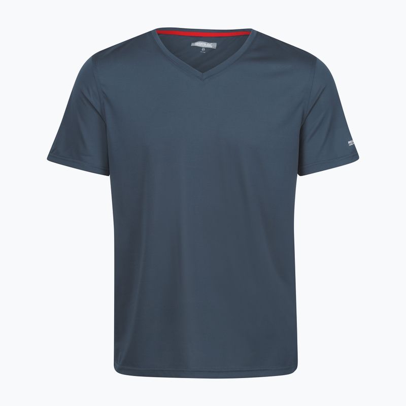 Pánské trekové tričko REGATTA Fingal V-Neck moonlight denim 5