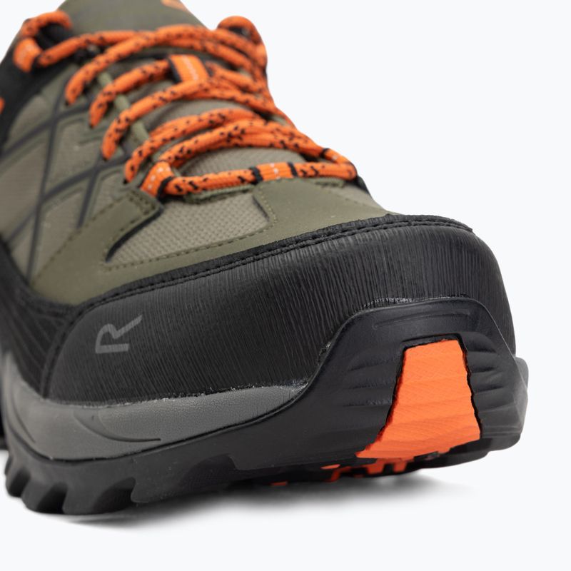 Pánské trekové boty REGATTA Samaris III Low cypress green/blaze orange 7