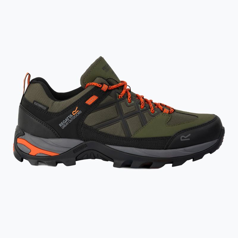 Pánské trekové boty REGATTA Samaris III Low cypress green/blaze orange 9