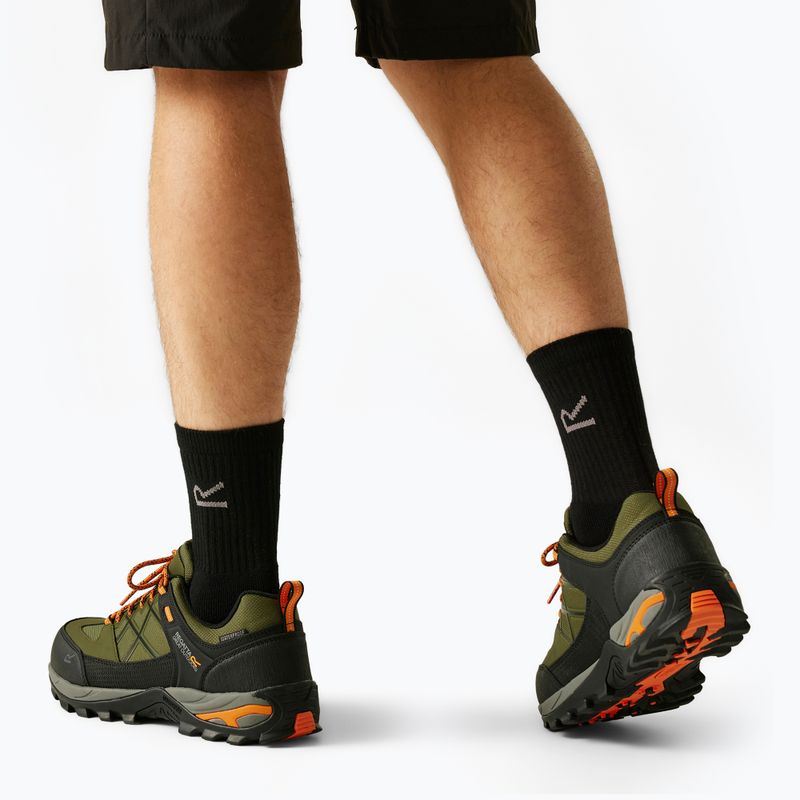 Pánská treková obuv REGATTA Samaris III Low cypress green/blaze orange 10