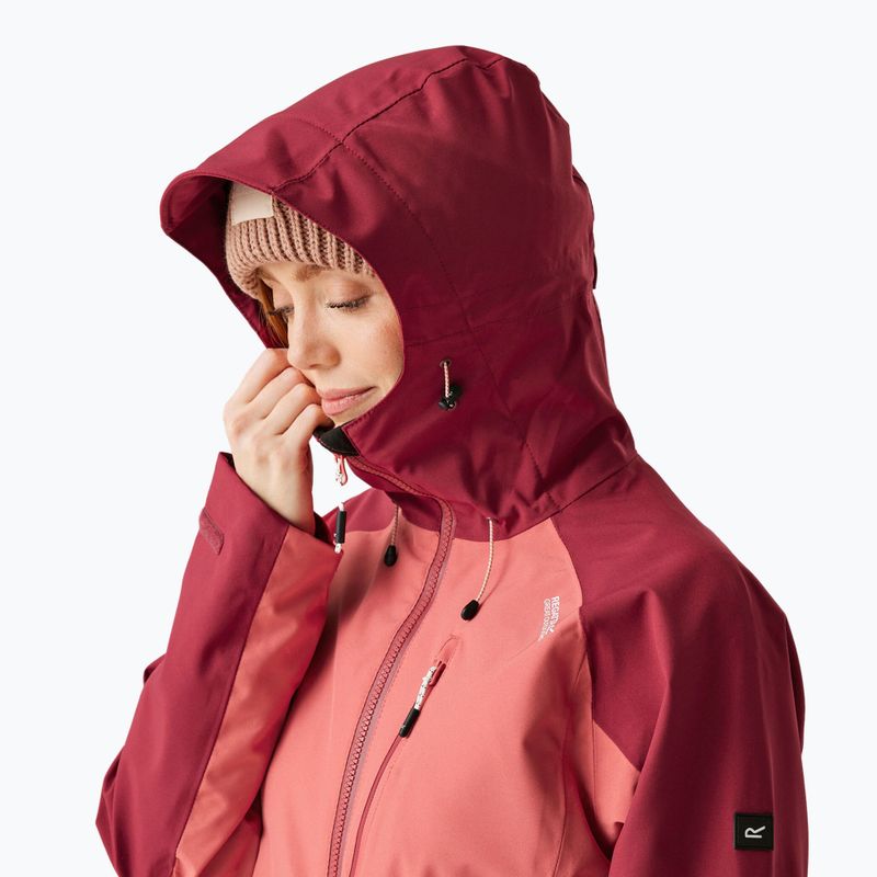 Dámská bunda do deště REGATTA Birchdale mineral red/rumba red 4