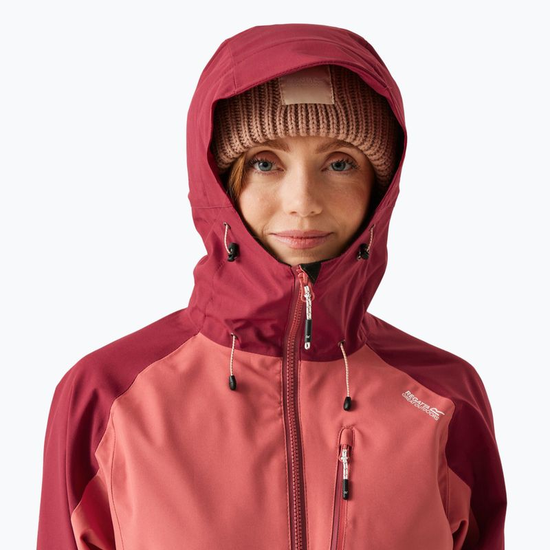 Dámská bunda do deště REGATTA Birchdale mineral red/rumba red 5
