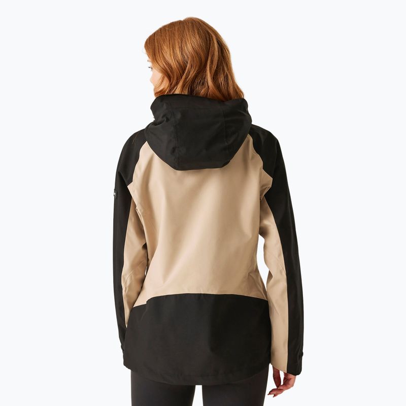 Dámská bunda do deště REGATTA Birchdale warm taupe/black 3