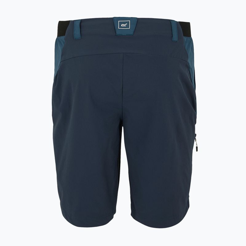 Pánské trekové šortky REGATTA Eldes moonlight denim/navy 6