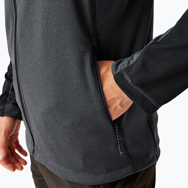 Pánská mikina  REGATT Highton Full Zip Midlayer ash/black 6
