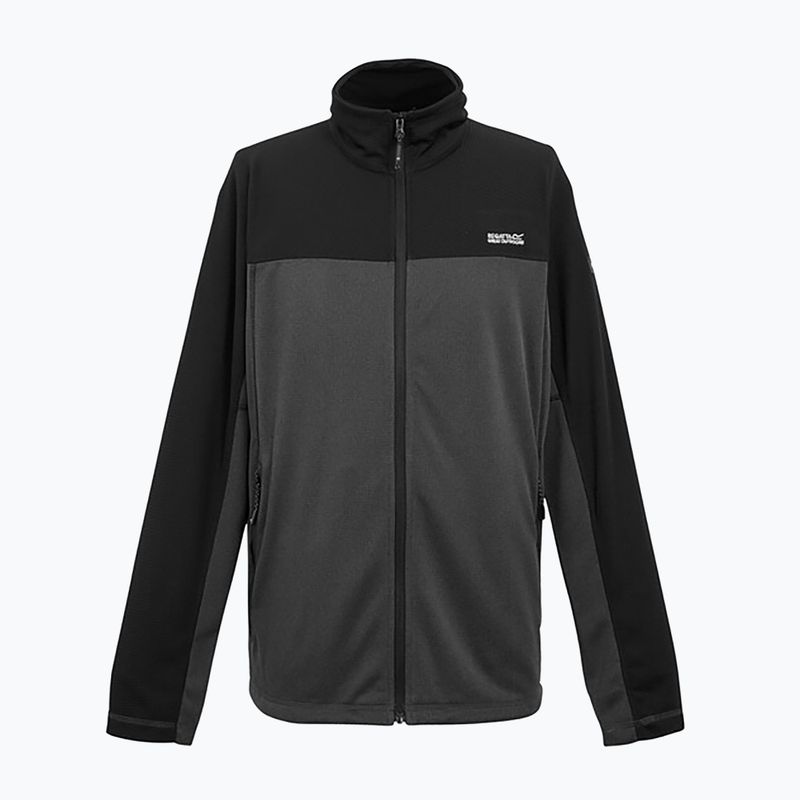 Pánská mikina  REGATT Highton Full Zip Midlayer ash/black 7