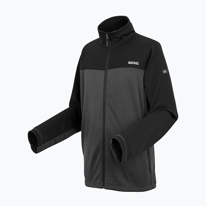 Pánská mikina  REGATT Highton Full Zip Midlayer ash/black 9