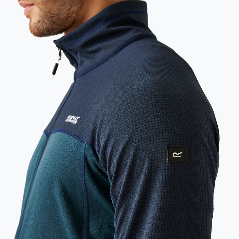 Pánská mikina  REGATT Highton Full Zip Midlayer moonlight denim/navy 4