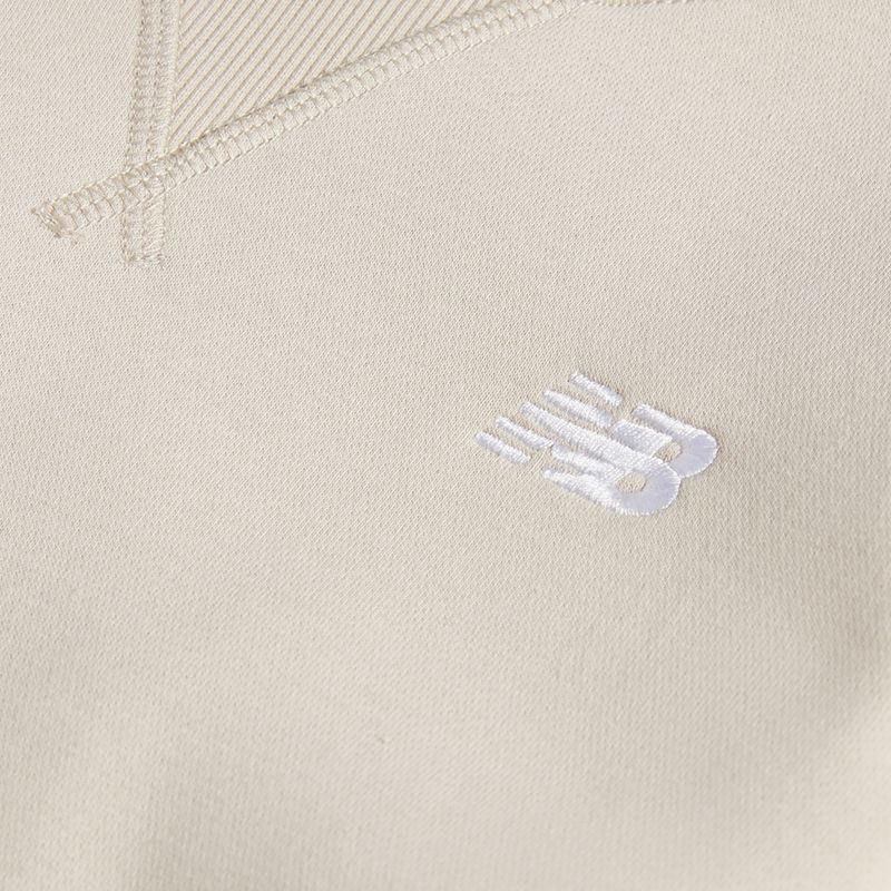 Dětská mikina New Balance Brush Back Small Logo Crew timberwolf 8