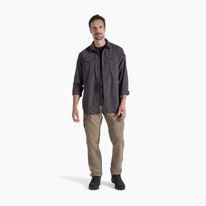 Pánská košile Craghoppers NosiLife Adventure Long Sleeved Shirt III black pepper 2