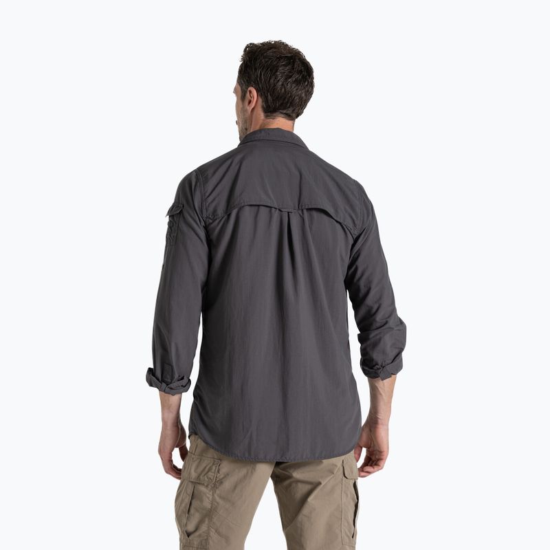 Pánská košile Craghoppers NosiLife Adventure Long Sleeved Shirt III black pepper 3