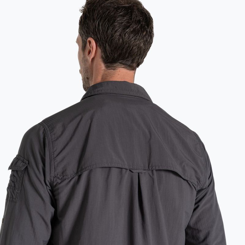 Pánská košile Craghoppers NosiLife Adventure Long Sleeved Shirt III black pepper 5
