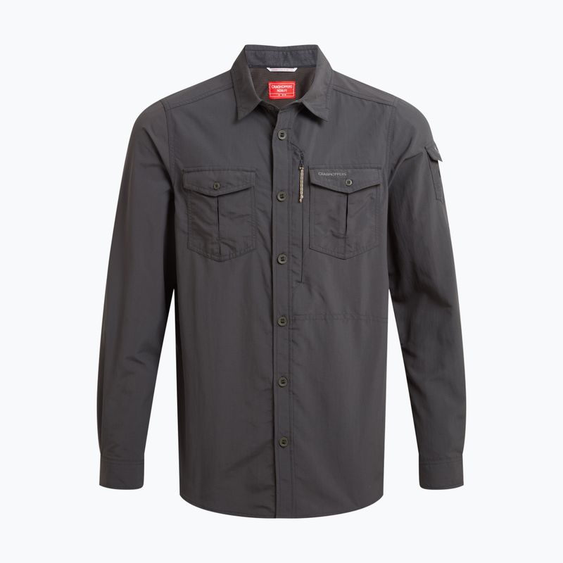 Pánská košile Craghoppers NosiLife Adventure Long Sleeved Shirt III black pepper 8