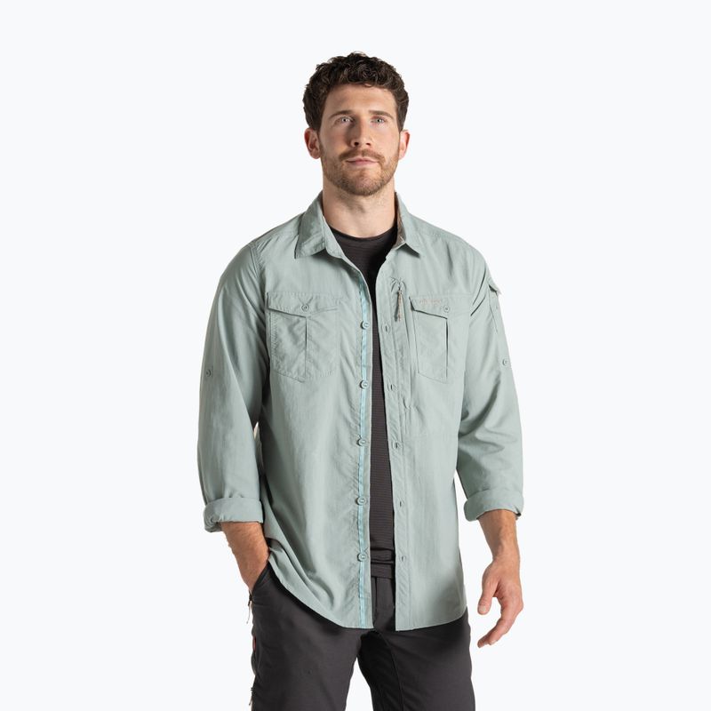 Pánská košile Craghoppers NosiLife Adventure Long Sleeved Shirt III lichen green
