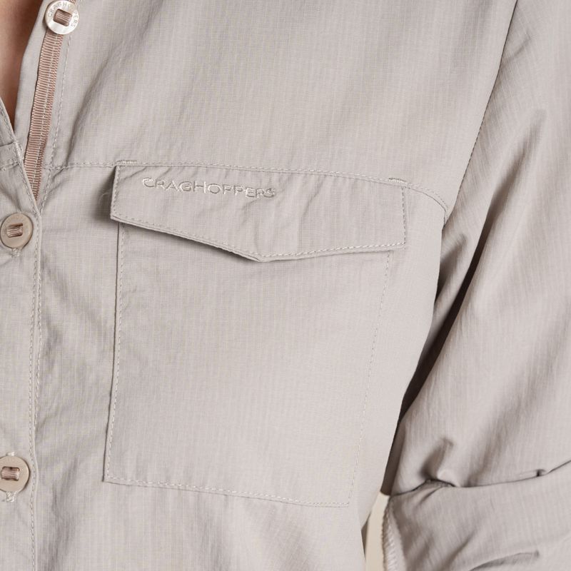 Dámská košile Craghoppers NosiLife Adventure Long Sleeved Shirt III soft mushroom 7