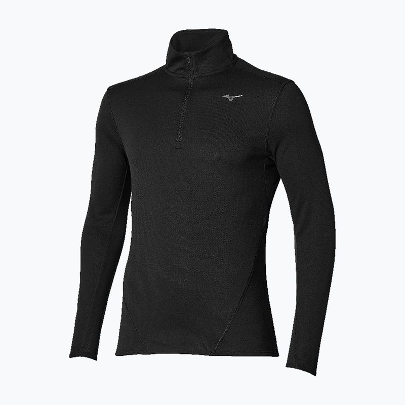 Pánské běžecké tričko Longsleeve Mizuno Tech Thermal Charge Breath Thermo Half Zip Long Sleeve Tee black
