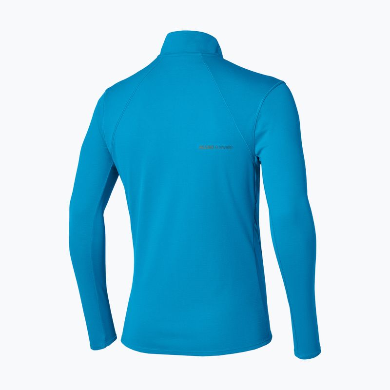 Pánské běžecké tričko Longsleeve Mizuno Tech Thermal Charge Breath Thermo Half Zip Long Sleeve Tee blue jewel 2
