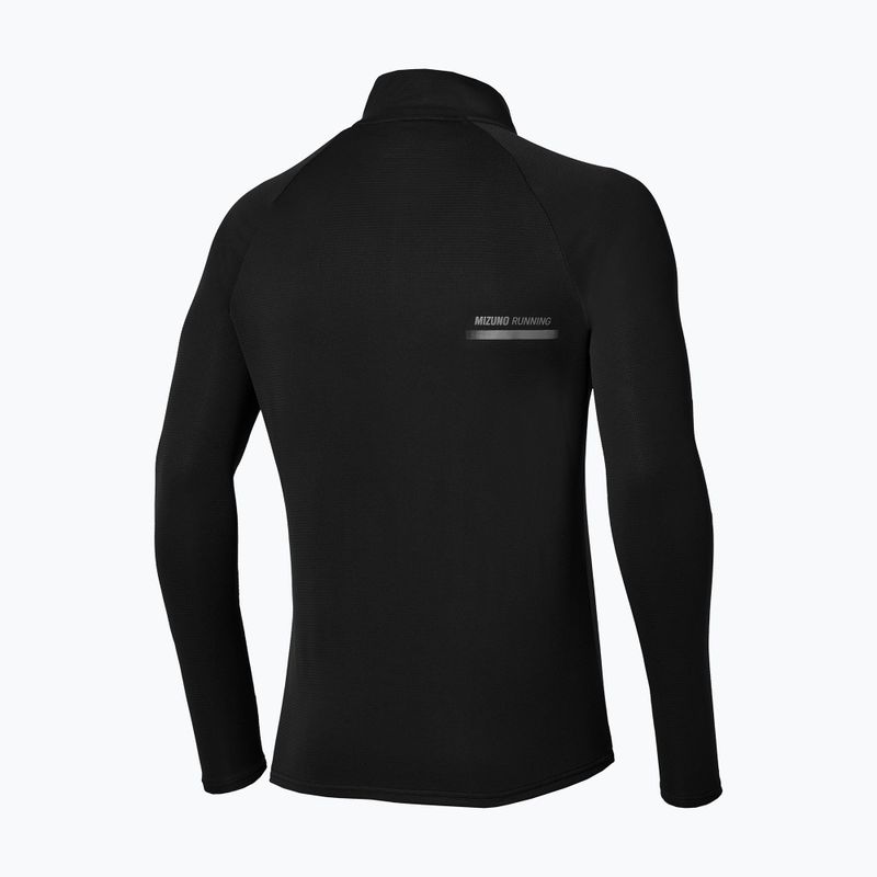 Pánské běžecké tričko Longsleeve Mizuno Active Dryaeroflow Hybrid Long Sleeve Top Black 2
