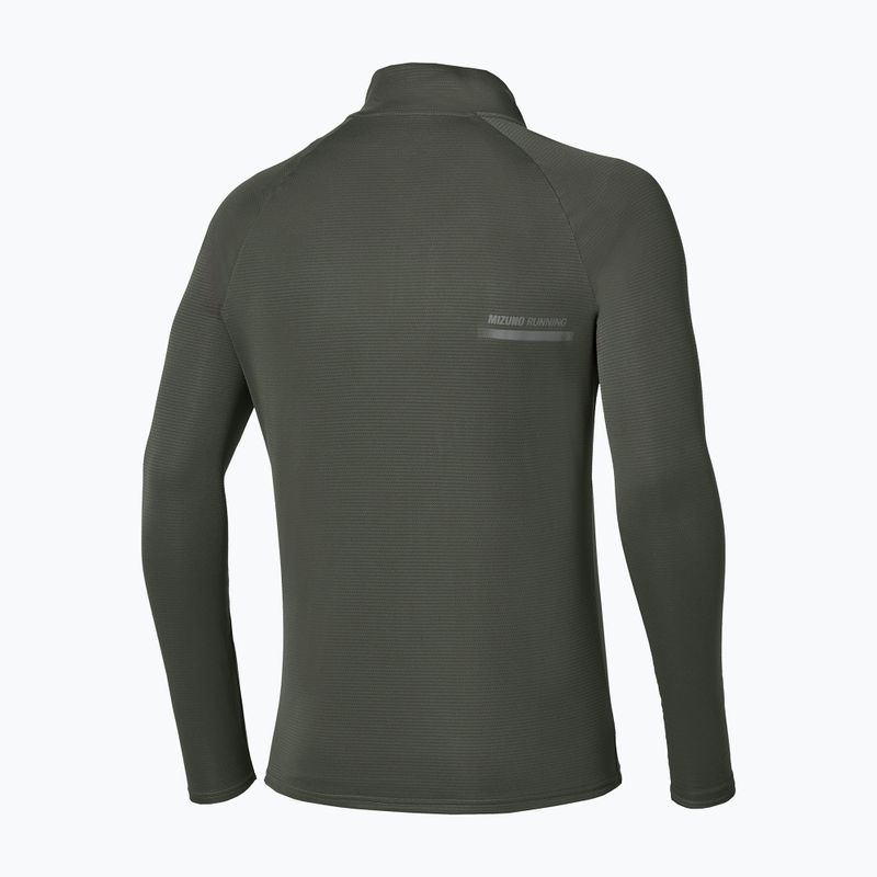 Pánské běžecké tričko Longsleeve Mizuno Active Dryaeroflow Hybrid Long Sleeve Top Forest Night 2