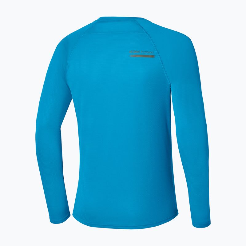 Pánské běžecké tričko Longsleeve Mizuno Active Dryaeroflow blue jewel 2