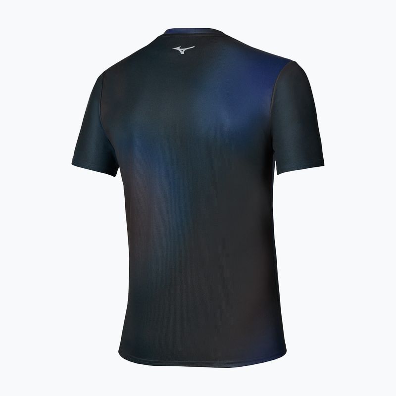 Pánské běžecké tričko Mizuno Core Graphic Short Sleeve black/blue 2