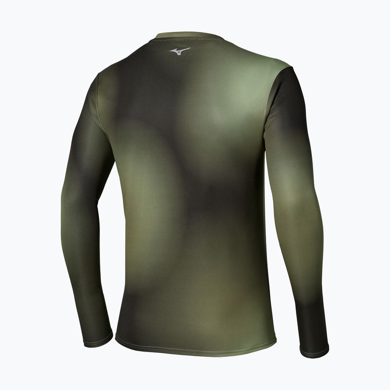 Pánské běžecké tričko Longsleeve Mizuno Core Graphic Long Sleeve Tee Forest Night 2