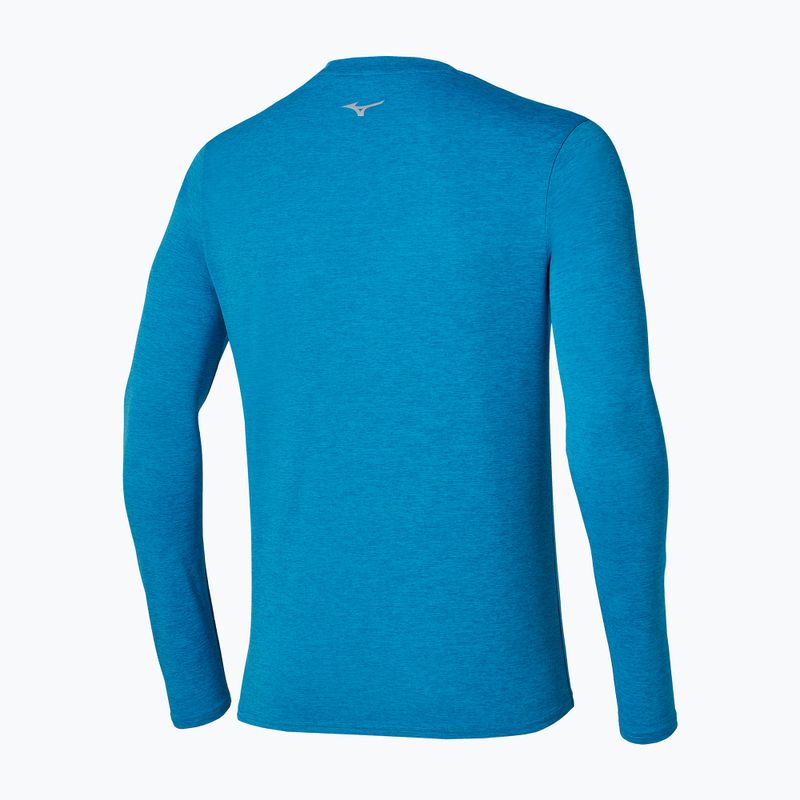 Pánské běžecké tričko Longsleeve Mizuno Core Impulse Long Sleeve Tee blue jewel 2
