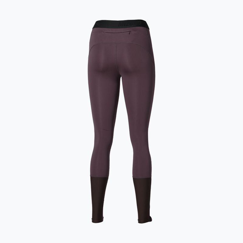 Dámské běžecké legíny Mizuno Core Impulse Long Tight raisin 2
