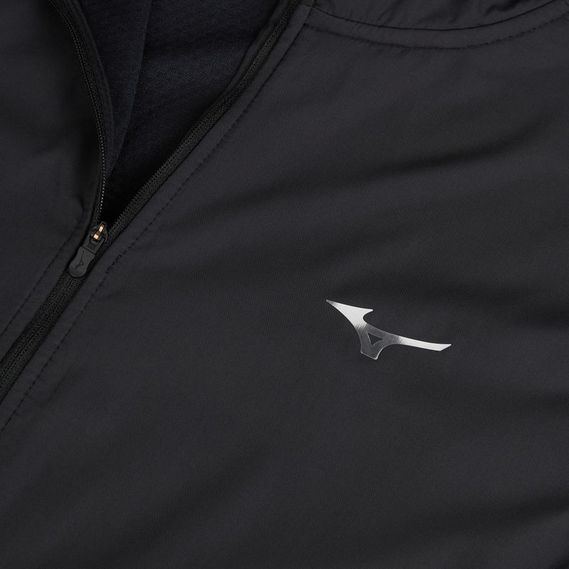 Pánská běžecká bunda Mizuno Active Warmalite Hybrid Full Zip Hooded Long Sleeve Top black 3