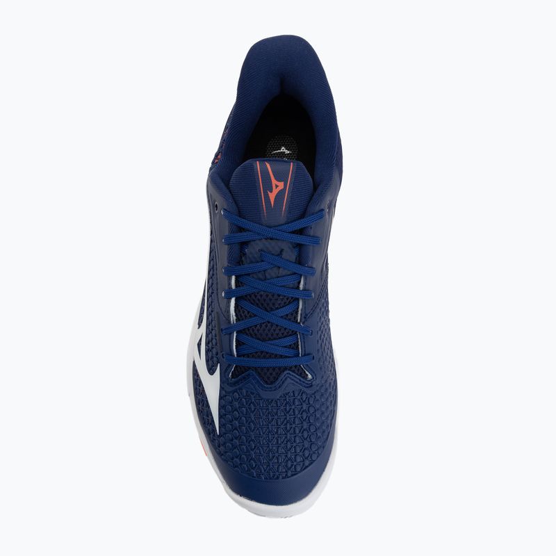 Pánské tenisové boty Mizuno Wave Exceed Tour 7 CC beacon blue/white/lava orange 5