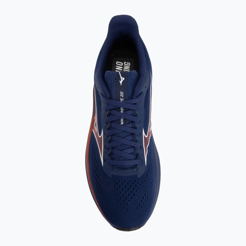 Pánské běžecké boty Mizuno Wave Inspire 22 beacon blue/tomato puree/firecracker 5