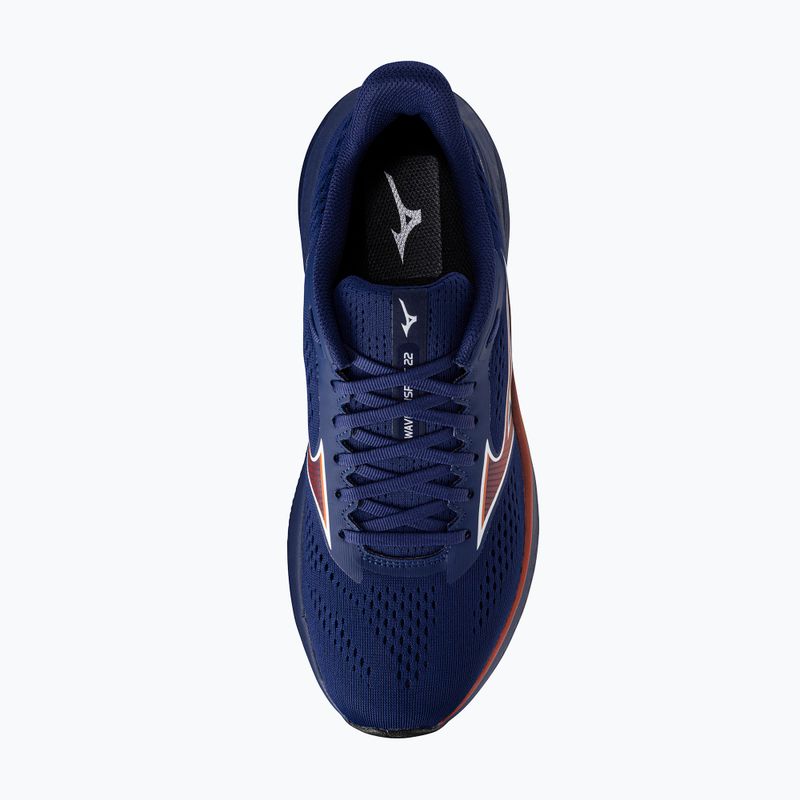 Pánské běžecké boty Mizuno Wave Inspire 22 beacon blue/tomato puree/firecracker 5