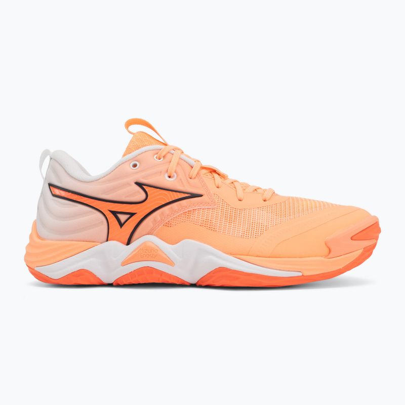 Volejbalové boty Mizuno Wave Momentum Elite flamingo coral/lava orange/white 2