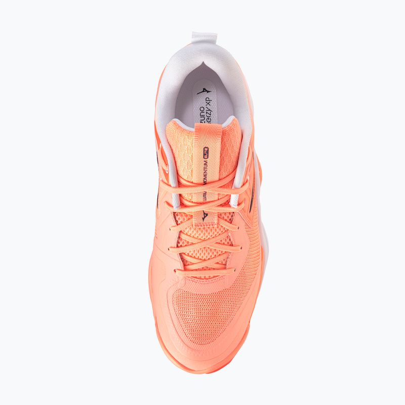 Volejbalové boty Mizuno Wave Momentum Elite flamingo coral/lava orange/white 5