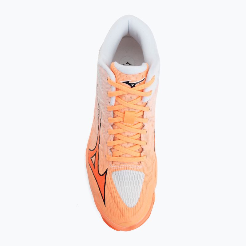 Volejbalové boty Mizuno Wave Lightning Elite Mid Flamingo Coral/Lava Orange/White 5