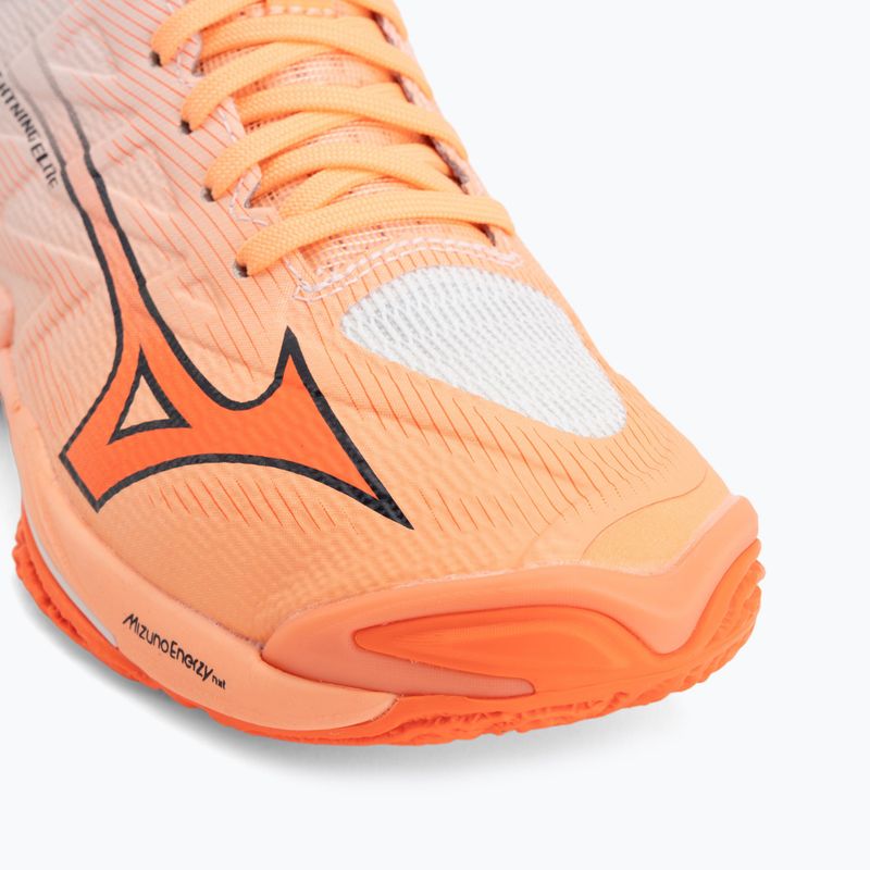 Volejbalové boty Mizuno Wave Lightning Elite Mid Flamingo Coral/Lava Orange/White 7