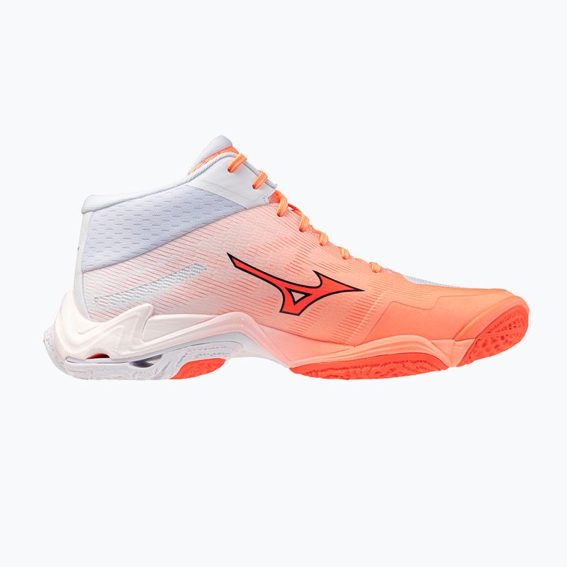 Volejbalové boty Mizuno Wave Lightning Elite Mid Flamingo Coral/Lava Orange/White 2