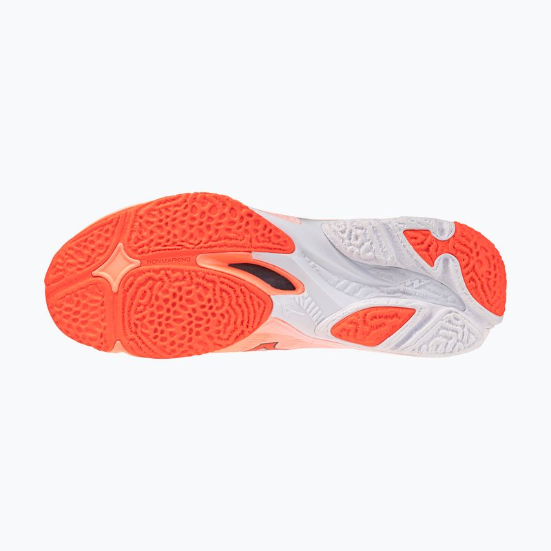 Volejbalové boty Mizuno Wave Lightning Elite Mid Flamingo Coral/Lava Orange/White 4
