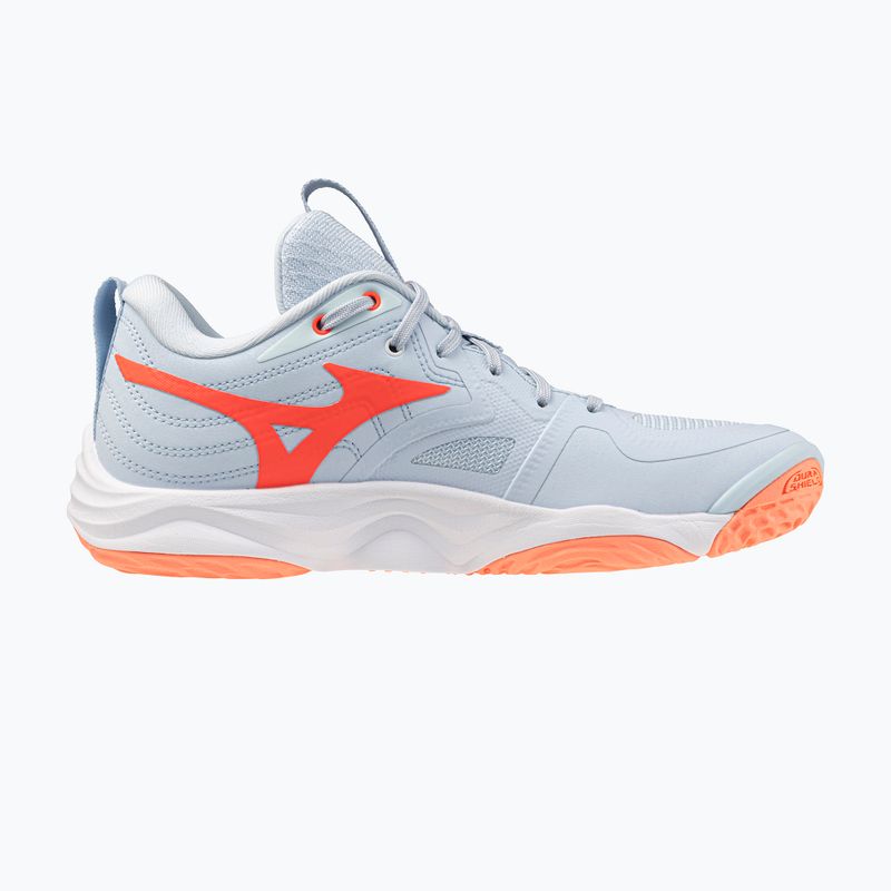 Dámské volejbalové boty Mizuno Wave Momentum Elite blue finch/white/lava orange 2
