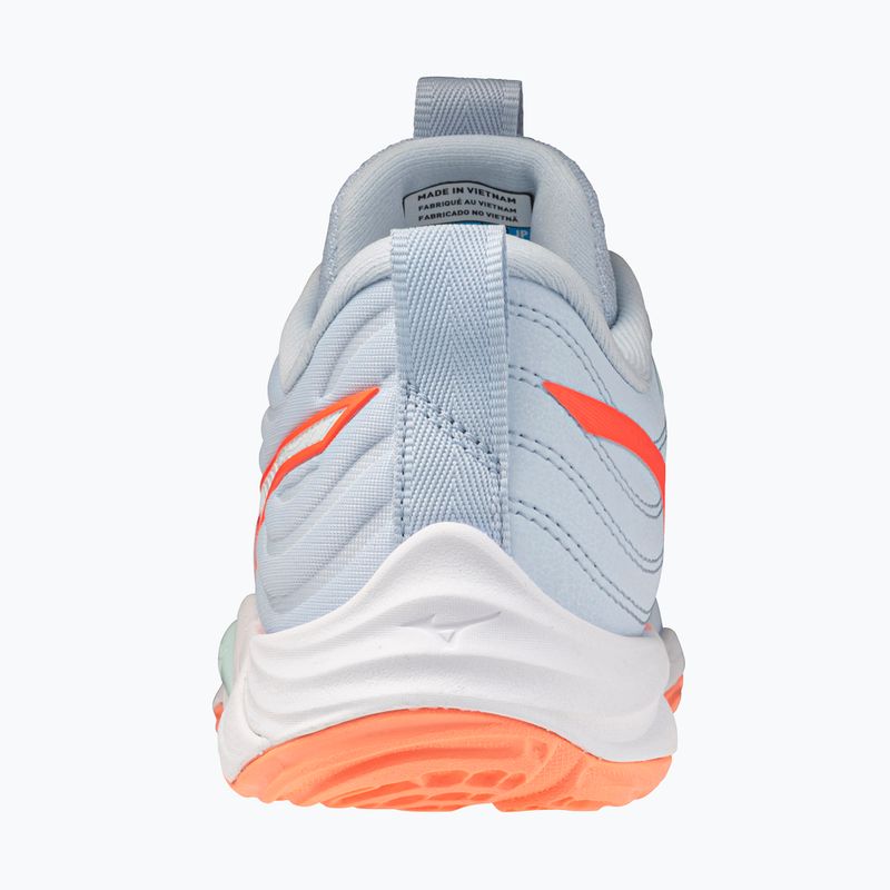 Dámské volejbalové boty Mizuno Wave Momentum Elite blue finch/white/lava orange 3