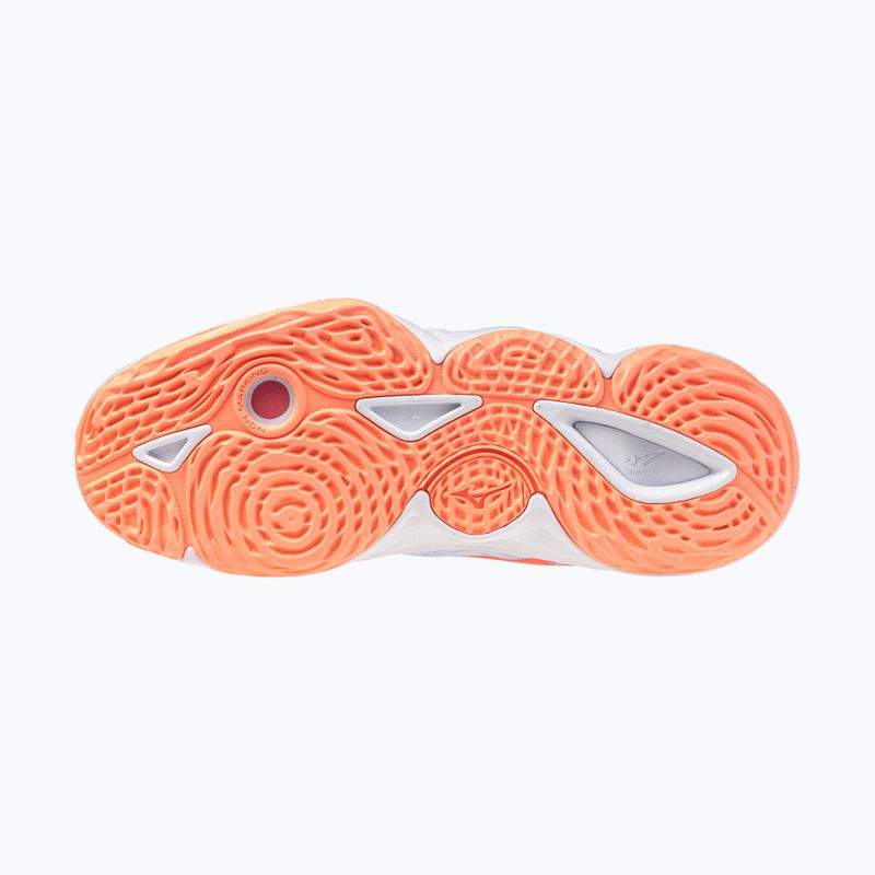 Dámské volejbalové boty Mizuno Wave Momentum Elite blue finch/white/lava orange 4