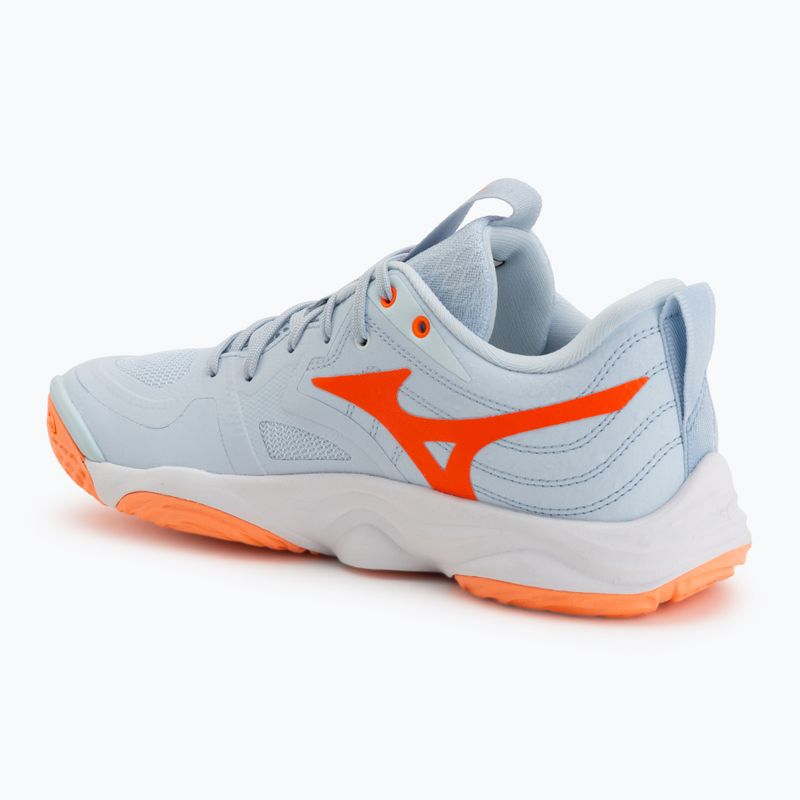 Dámské volejbalové boty Mizuno Wave Momentum Elite blue finch/white/lava orange 3
