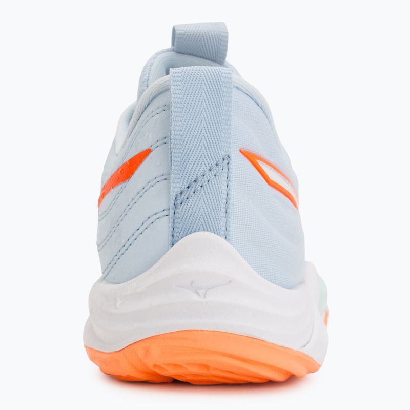 Dámské volejbalové boty Mizuno Wave Momentum Elite blue finch/white/lava orange 6