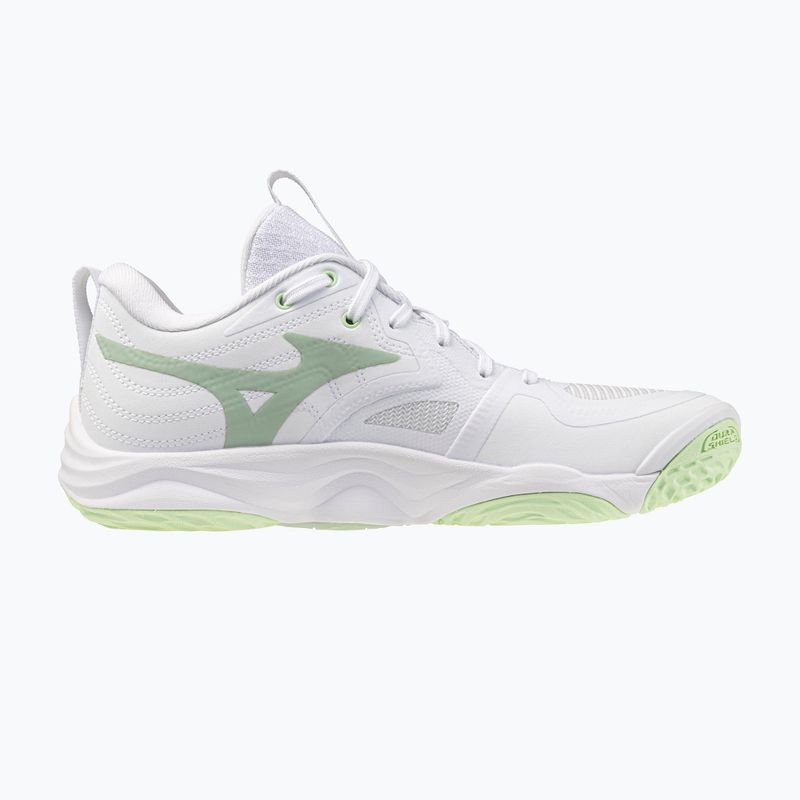 Dámské volejbalové boty Mizuno Wave Momentum Elite white/balsam green/ambrosia 2