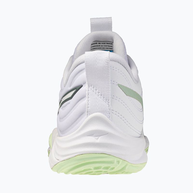Dámské volejbalové boty Mizuno Wave Momentum Elite white/balsam green/ambrosia 3
