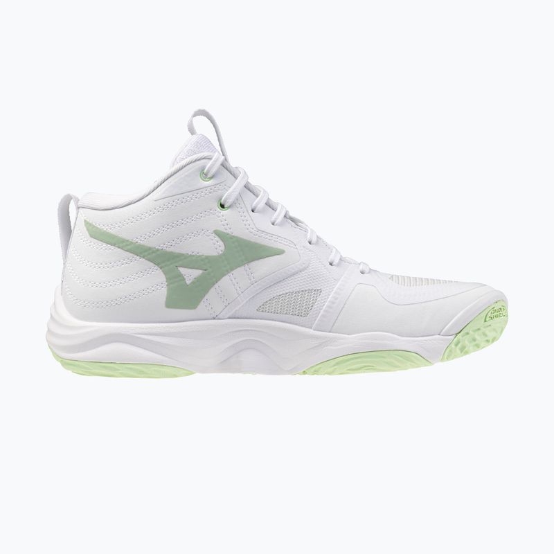Dámské volejbalové boty Mizuno Wave Momentum Elite Mid white/balsam green/ambrosia 2