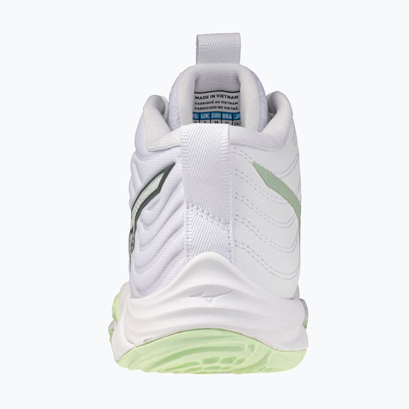 Dámské volejbalové boty Mizuno Wave Momentum Elite Mid white/balsam green/ambrosia 3