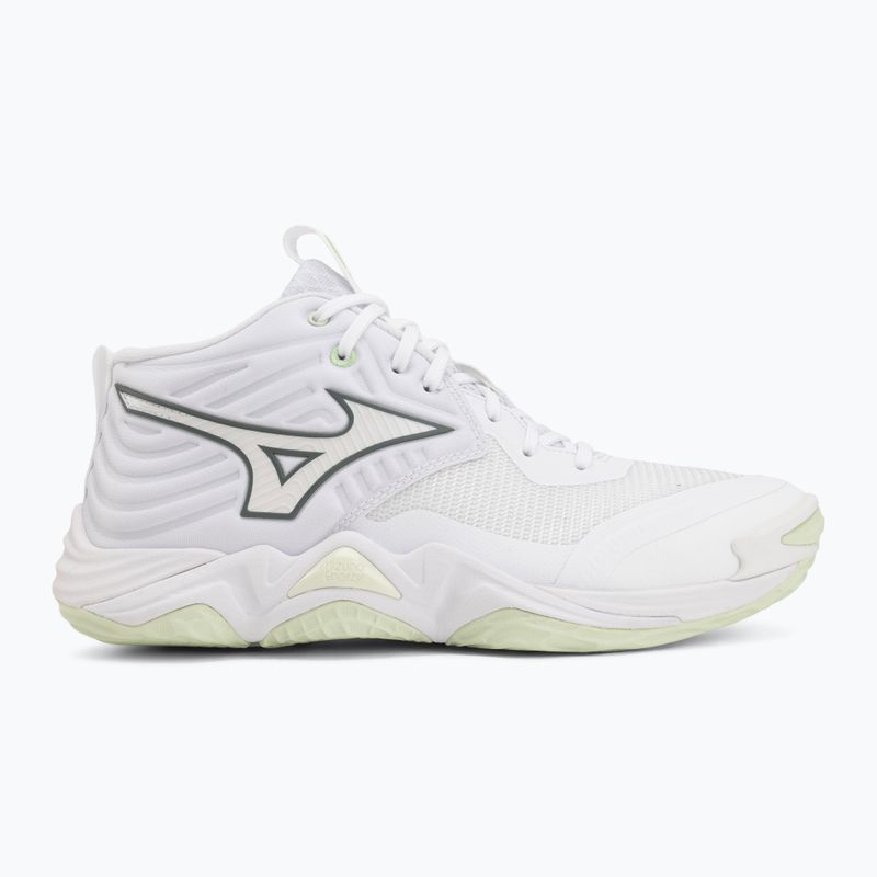 Dámské volejbalové boty Mizuno Wave Momentum Elite Mid white/balsam green/ambrosia 2