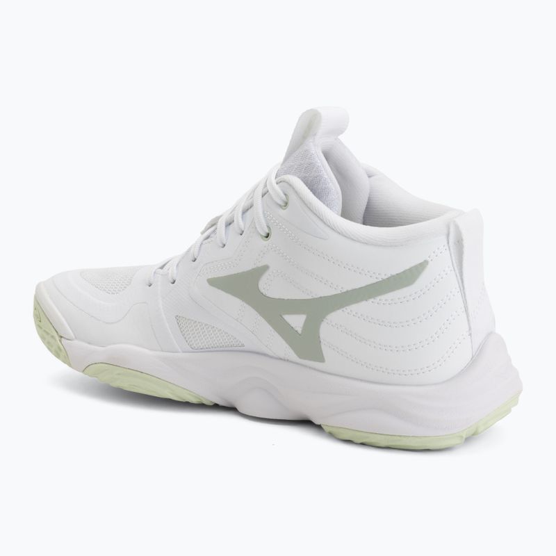 Dámské volejbalové boty Mizuno Wave Momentum Elite Mid white/balsam green/ambrosia 3