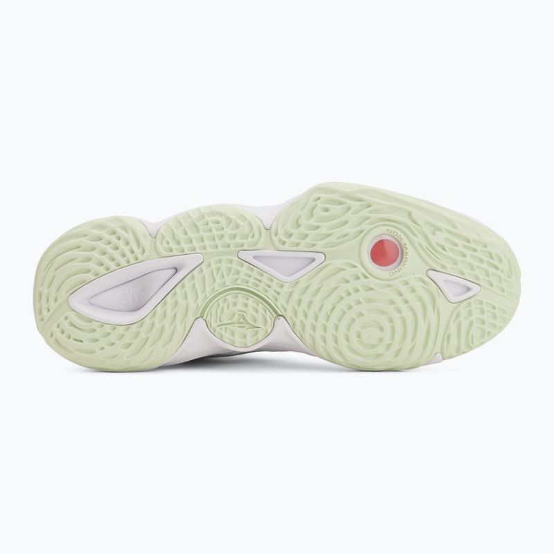 Dámské volejbalové boty Mizuno Wave Momentum Elite Mid white/balsam green/ambrosia 4
